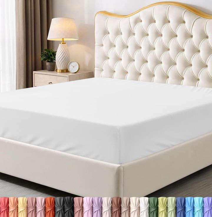 Utopia Bedding queen fitted sheets, 6 pack — Six soft queen fitted sheets, always one clean.