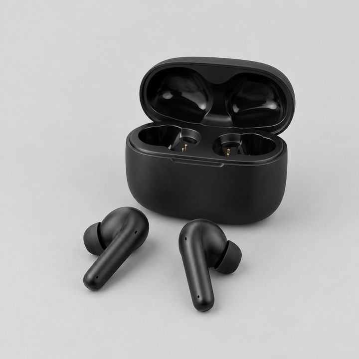 JBL Vibe Beam earbuds — True wireless earbuds with a pocket-size charging case.